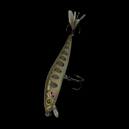 The 4” Yough Bow Jerkbait (Feathered Tail Treble)