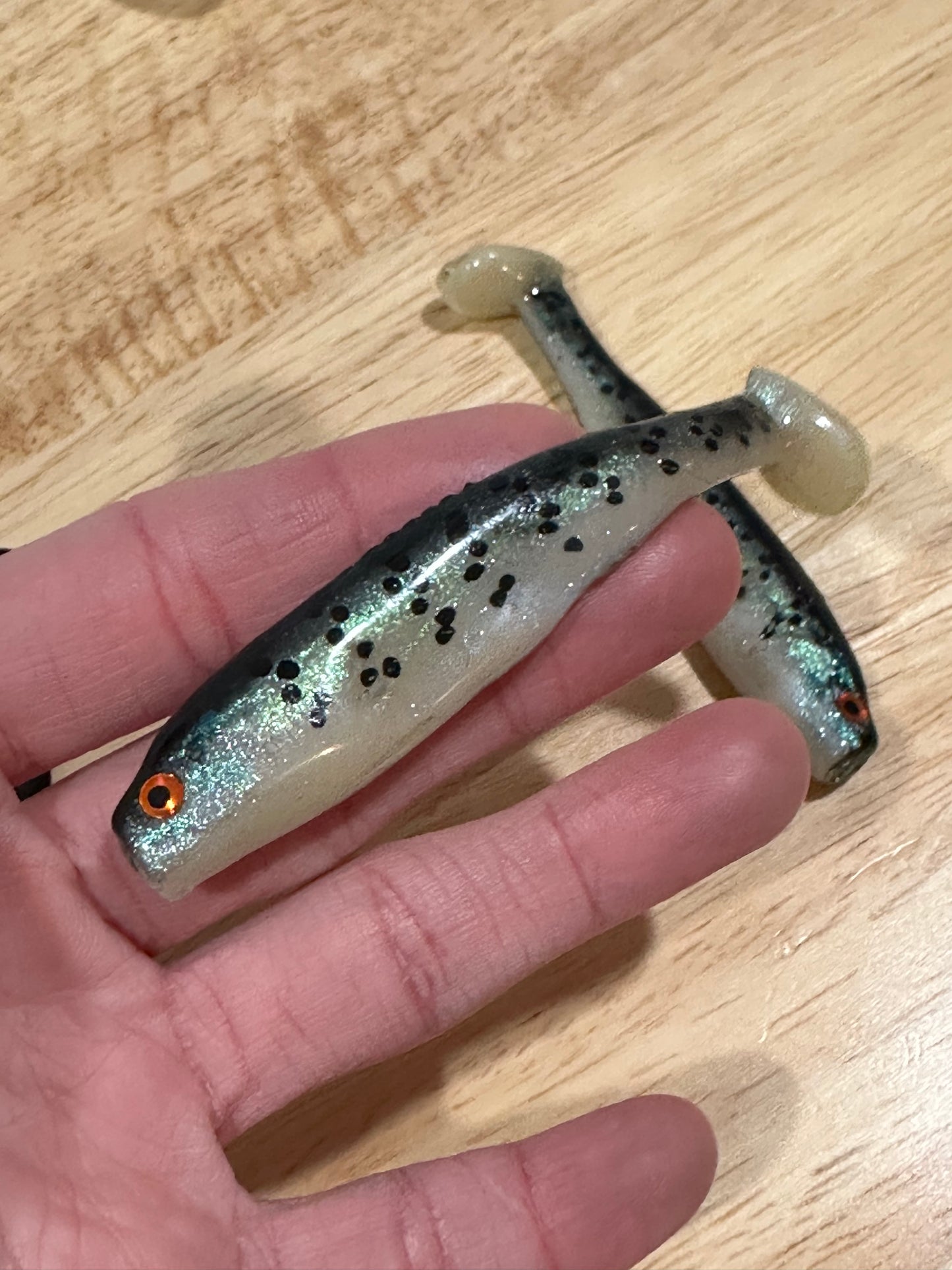 3.75” Black Crappie Panfish Paddletail (2-pack)