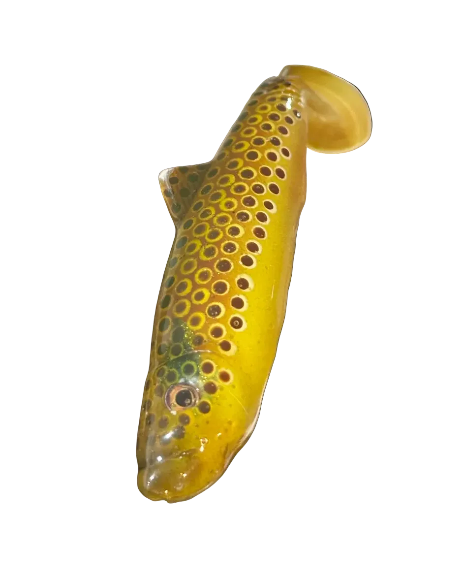 4.5” Tricked-Out Brown Trout Swimbait (Hollow Body)