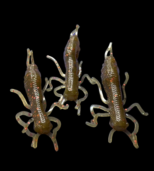 1.75” Pumpkin Spice Dragonfly Larvae (Garlic Scented) 5-pack