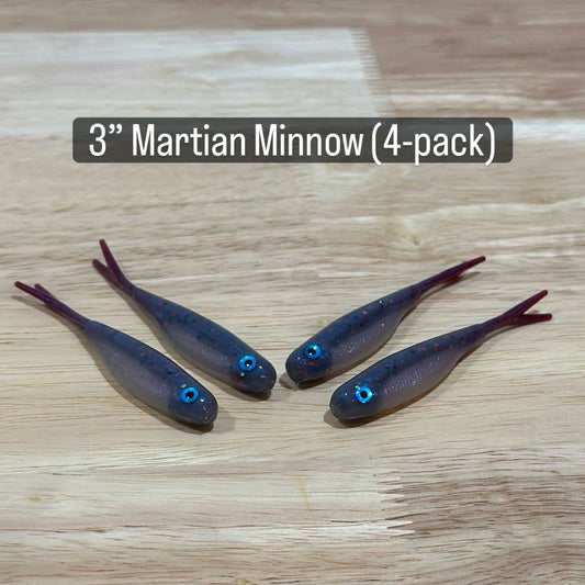 3” Martian Minnow (4-pack)