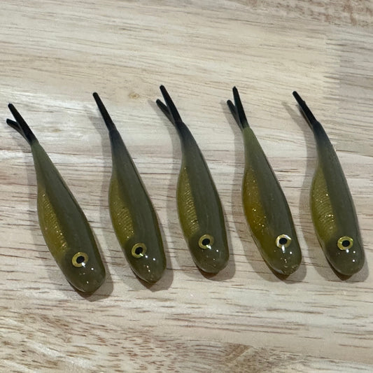3” Green Ween Minnow (5-pack)