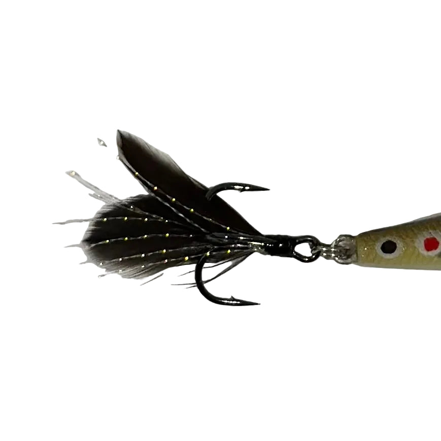 4” Wild Brown Trout Jerkbait (Feathered Tail)