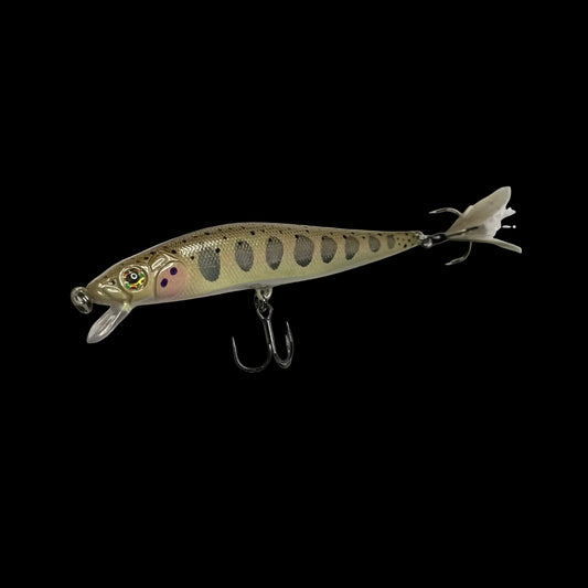 The 4” Yough Bow Jerkbait (Feathered Tail Treble)