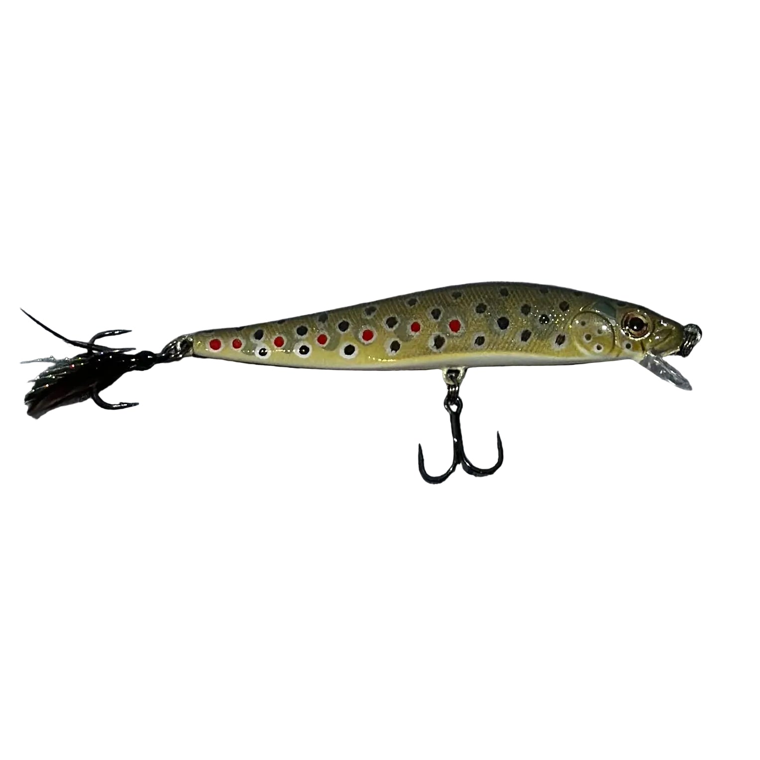 4” Wild Brown Trout Jerkbait (Feathered Tail)