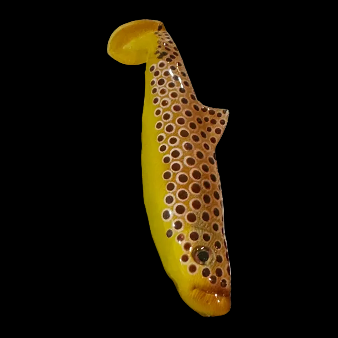 4.5” Tricked-Out Brown Trout Swimbait (Solid Body)