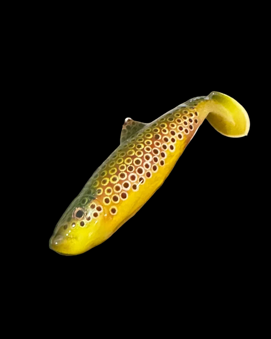 4.5” Tricked-Out Brown Trout Swimbait (Hollow Body)