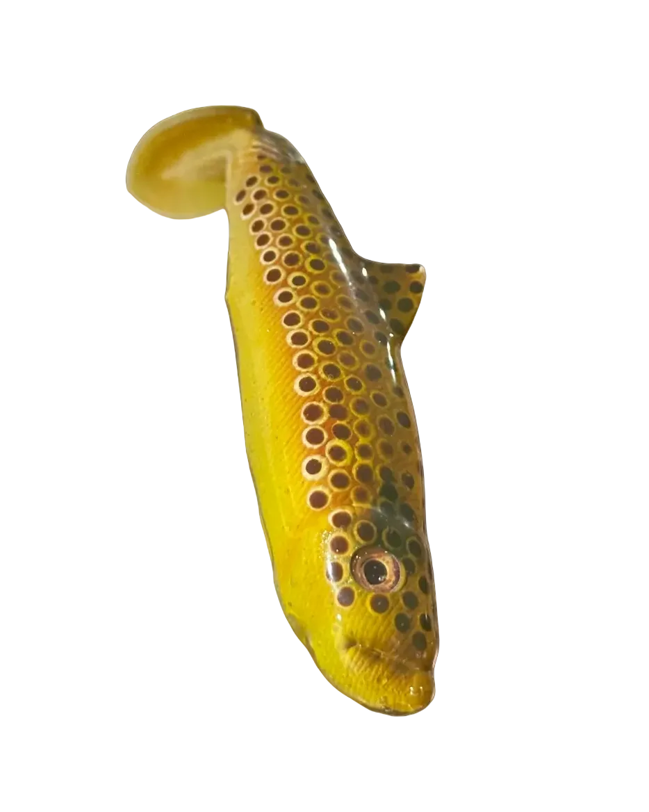 4.5” Tricked-Out Brown Trout Swimbait (Hollow Body)