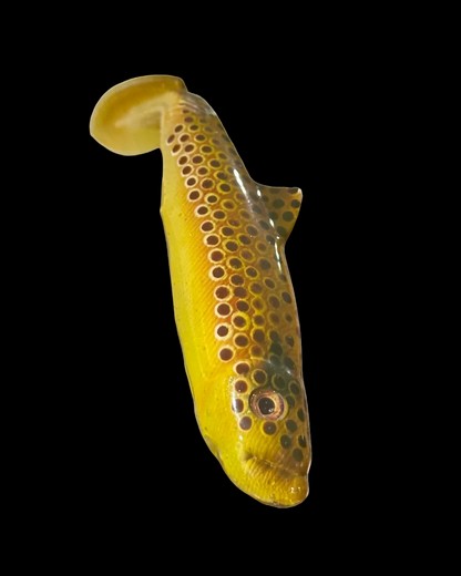 4.5” Tricked-Out Brown Trout Swimbait (Hollow Body)
